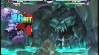 MvC2: Magneto Rom to Doom Unmashable 82% Combo vs Sentinel