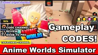 Gameplay and Codes Anime Worlds Simulator Roblox