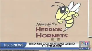 Hedrick Middle School wins attendance competition