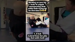 practicing leg locks to beat up trial class dads #bjj #ufc #martialarts #leglock #gym #jiujitsu
