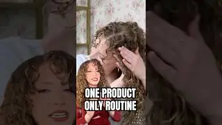 For the Lazy Curlies&hellip;ONE PRODUCT ONLY Curly Hair Routine ➰ #curlyhair  #curlyqueen