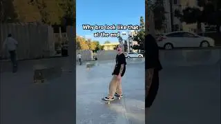 Bro turned into momo at the end #skate #relatable