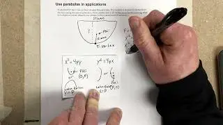 Use parabolas in applications