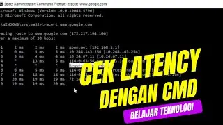 ✅ Cek Rute dan Latency Koneksi Internet dengan Tracert - WINDOWS | 2025