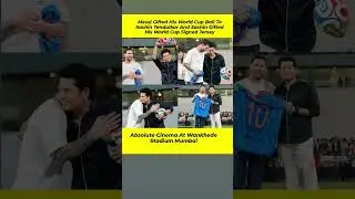 When Legends Met: Messi & Sachin Exchange World Cup Dreams at Wankhede&rdquo;#shortsfeed #bollywood #cr7