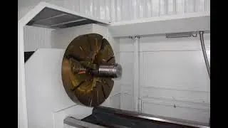 How powerful is a large chuck CNC lathe? Real-world photos will tell you.