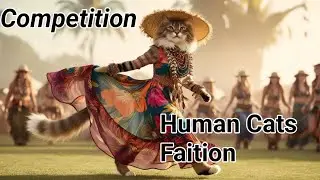 Fashion Show A Human Cat 😺😺