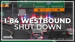 Interstate 84 westbound shut down after fatal crash
