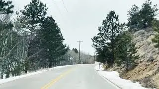 Driving through Allenspark, Colorado