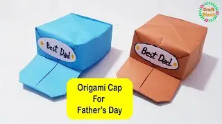 Origami Cap for Father's Day | @CraftStack