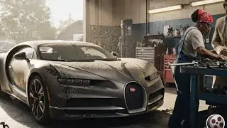 Restoring Completely Destroyed 1989 Bugatti Chiron ($300 DEAL) | FULL ASMR PROCESS