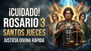 ¡CUIDADO CON IGNORARLO! Este Rosario de los 3 SANTOS JUECES Trae Justicia Divina Rápida.
