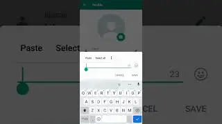 How to keep Blank name in whatsapp