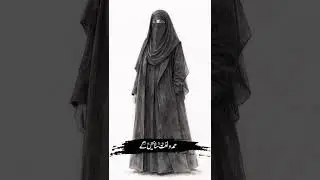 Hijab girl drawing 