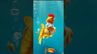 rooster and capybara takeflight #rooster #fish #kids #entertenment  #fuuny #funnykids . #cute #baby#