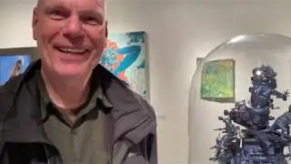 Andy's weirdly wonderful art world takes second place at Summit Artspace