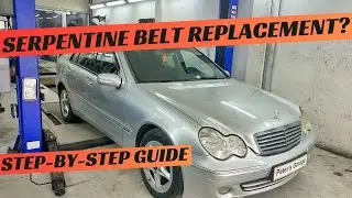 Mercedes C270 CDI W203 Serpentine Belt replacement