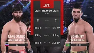 UFC Fight Night: Magomed Ankalaev vs Johnny Walker | FULL FIGHT (PS5) - UFC 5