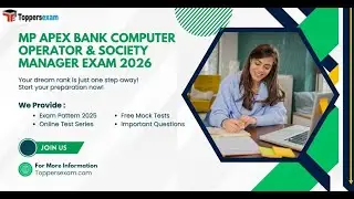 Mp apex bank computer operator & society manager exam syllabus 2026, exam pattern 2026 #mp #exams