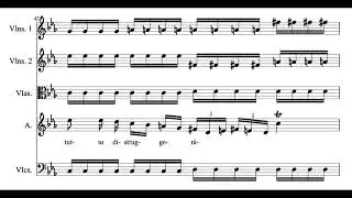 Qual Turbine che Scende (Germanico in Germania - N. Porpora) Score Animation