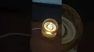 LED Night Light &ndash; Glass Table Lamp #bedroom #couple #amazon #glasslamp #nightlamps
