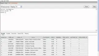 SQL with Oracle 10g XE - Using the MIN, MAX, and AVG Functions