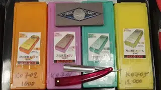 FROGGY SHAVE: Permedge United Drug & Co. straight razor edge restoration, full Shapton + La Lune