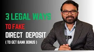 How to LEGALLY cheat Direct Deposit to get bank bonus?