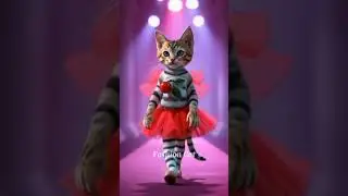cats wearing fruit themed clothes #cats #shortsvideos #cute #fashionshow #fashioncats #prettycats