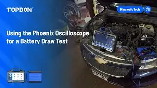 Using the TOPDON Phoenix Oscilloscope for a Battery Draw Test