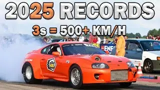 550 km/h in 3 Sec - WORLD Records DRAG RACING 2025  - 3,500HP Nissan GTR | 11,000HP Top Fuel