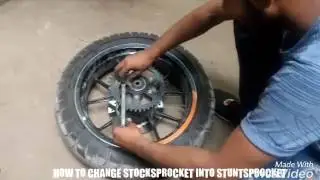 HOW TO INSTALL BIG SPOCKET FOR DUKE 200 n 390 /TEAM LST CUSTOMS /SHEKHAR DANISH SHADAB NEHA