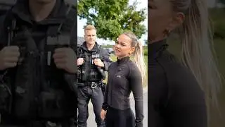 vor der Polizei wegrennen?..👮🏼✨ *werbung #running #funny #polizei