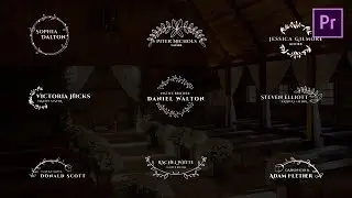 Wedding Lower Thirds Motion Graphics Templates