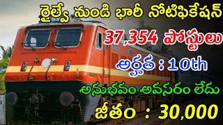 Railway ALP Notification 2022 | Latest Railway Jobs In Telugu | RRB Notification 2022 | Jobs