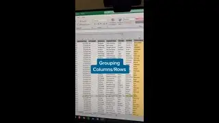 Grouping Rows and Columns in Excel