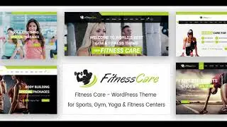 Fitness Care - WordPress Theme for Sports, Gym, Yoga & Fitness Centers | Themeforest Website