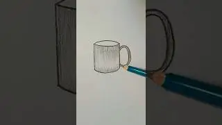 how to draw a cup easily 🍵#cup #art #artwork #trends #viralshort
