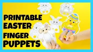 Easter Paper Finger Puppets - fun paper craft idea