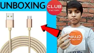 Unboxing micro USB data cable from club factory | club factory product review |