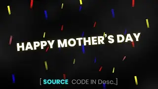 Celebration Animation Mothers's Day Special | CSS Animation