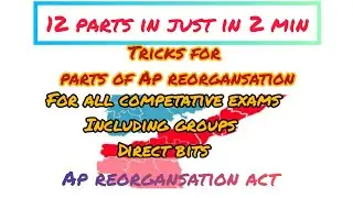 Tricks to remember 12 parts of Ap reorgansation