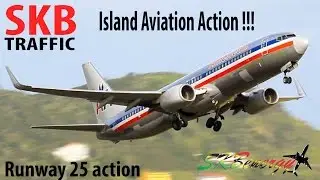 Island Aviation Action !!! AA 737, XA 737, LI ATR 72, HA Beech 99....@ St. Kitts Airport