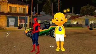 Upin ajak Spiderman barbar keliling kota 🤭