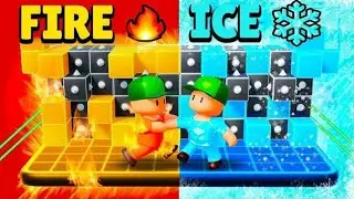 ICE vs FIRE 🔥❄️ | Stumble Guys Epic Battle | Who Wins?