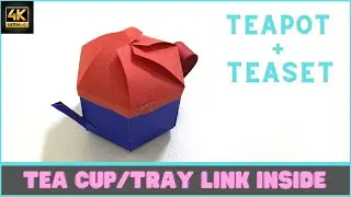 How to make a Paper Teapot Easy | DIY Paper Teapot | English Subtitles | Crafts At Ease