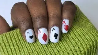 Ace Of Heart ❤️ Club Nails Art Design ✨