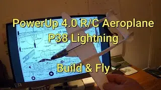 PowerUp 4.0 R/C Aeroplane - P38 Lightning - Build and Fly