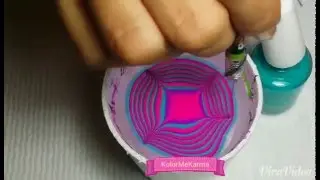 Water marble nails