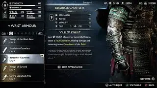 God of War Ragnar&ouml;k Berserker Armor set